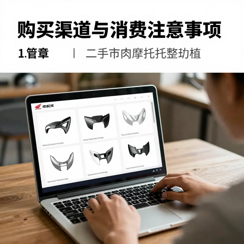 Different types of used Honda motorcycle fairings, including full, semi, and low fairings.