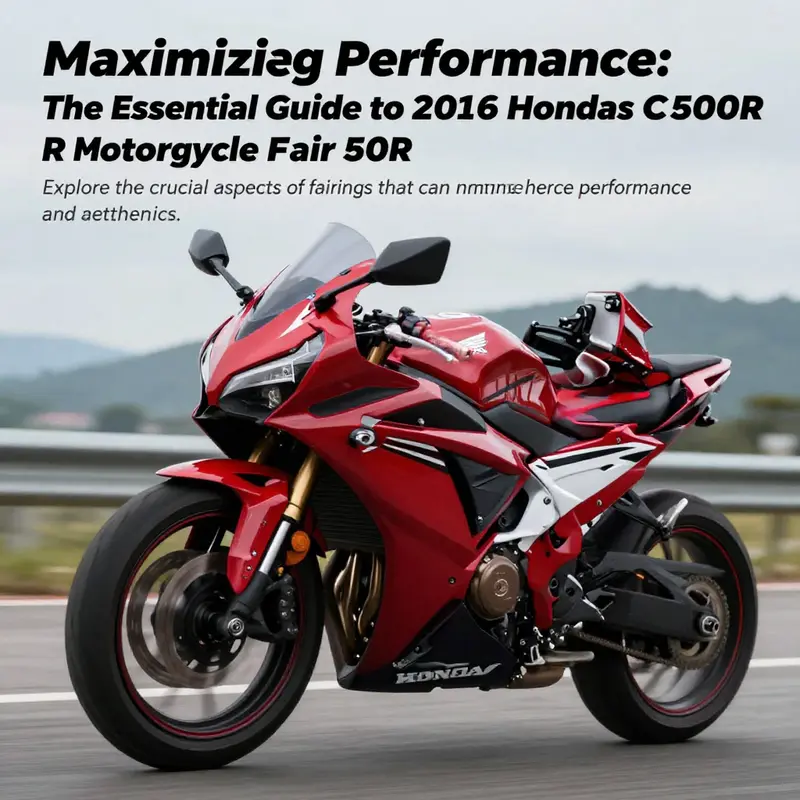 2016 Honda CBR500R motorcycle emphasizing aerodynamic fairings and performance.
