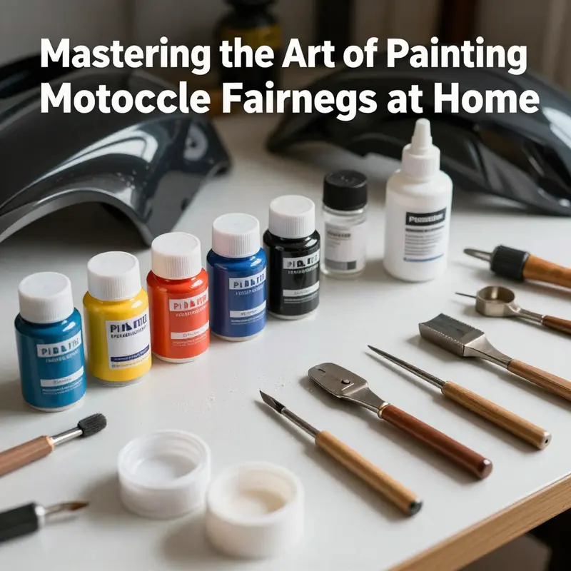 Essential preparation steps for painting motorcycle fairings at home, including cleaning and sanding.