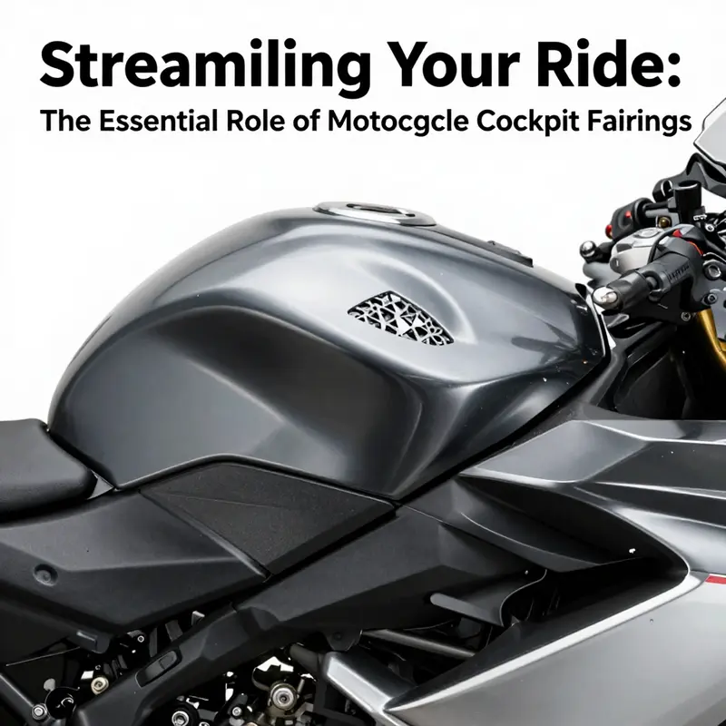 Motorcycle demonstrating the aerodynamic advantages of cockpit fairings in action.