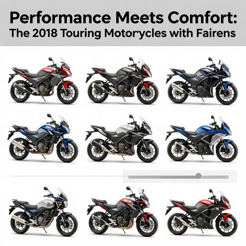 Explore key features of 2018 touring motorcycles, including aerodynamic fairings.