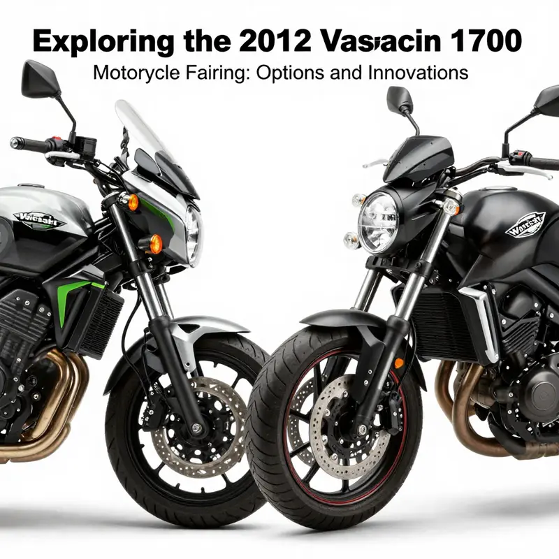 A variety of fairing options for the 2012 Kawasaki Vulcan 1700, demonstrating style and practicality.