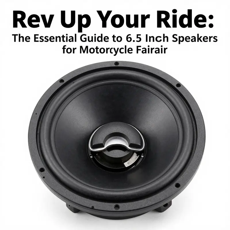 High-performance 6.5 inch motorcycle speaker designed for optimal audio output.