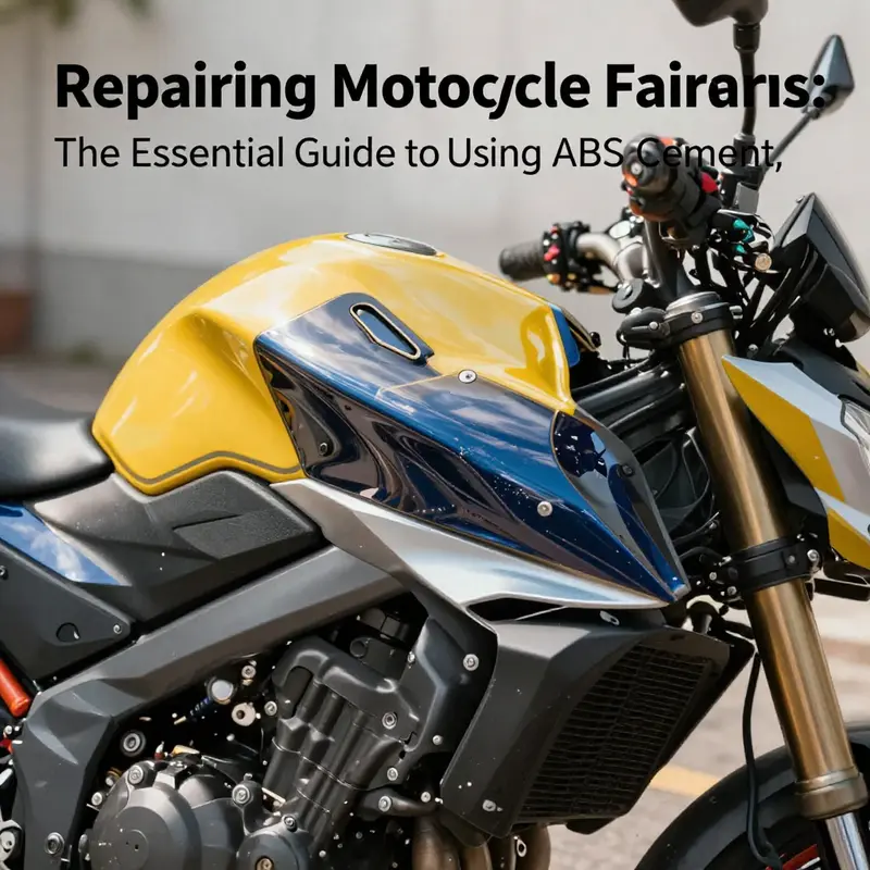 A motorcycle highlighted under sunlight with perfectly repaired ABS fairings.