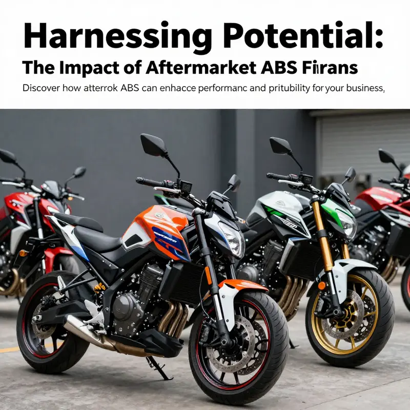 A dynamic image of motorcycles fitted with aftermarket ABS fairings showcasing their aesthetic appeal and performance enhancements.
