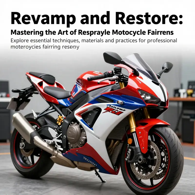 Vibrant motorcycle fairings showcased on a polished bike, emphasizing the impact of respraying.