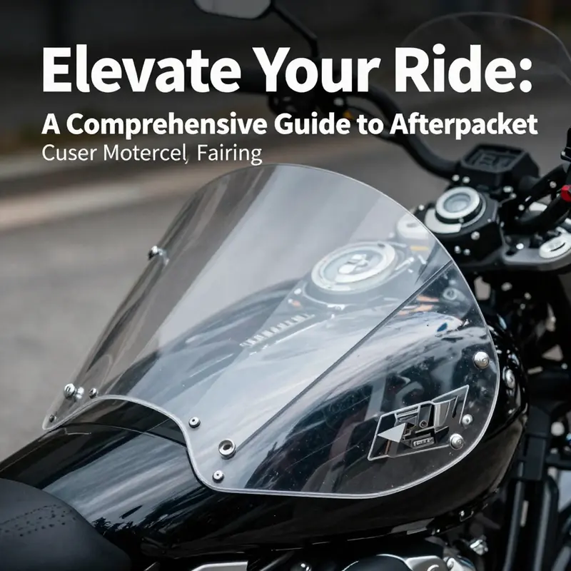 Different types of aftermarket cruiser motorcycle fairings demonstrating their design and functionality.