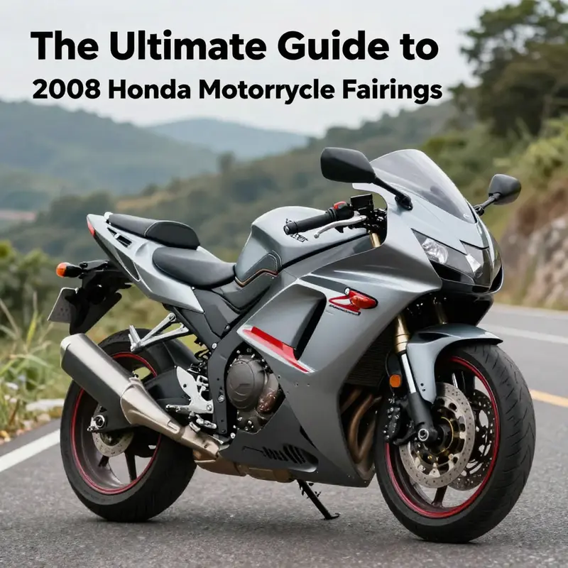 Diverse aftermarket fairing options available for the 2008 Honda motorcycle models.