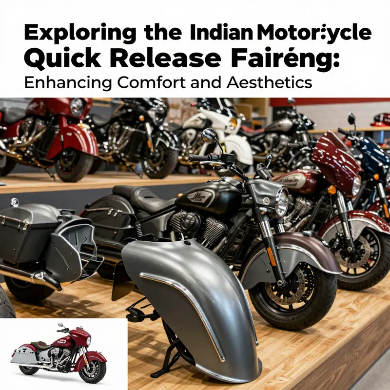 The Indian Motorcycle Quick Release Fairing, designed for optimal aerodynamics and weather protection.