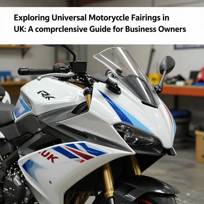 Different types of universal motorcycle fairings available, showcasing diversity for various riding styles.