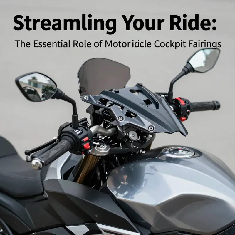 Motorcycle demonstrating the aerodynamic advantages of cockpit fairings in action.