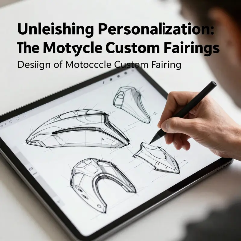 A range of motorcycle custom fairings made from different materials, showcasing their unique attributes.