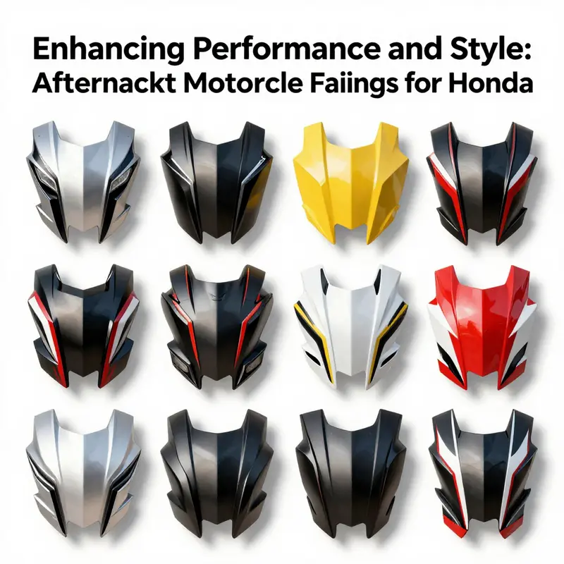 High-performance ABS plastic fairings for Honda motorcycles, showcasing their durability and lightweight properties.