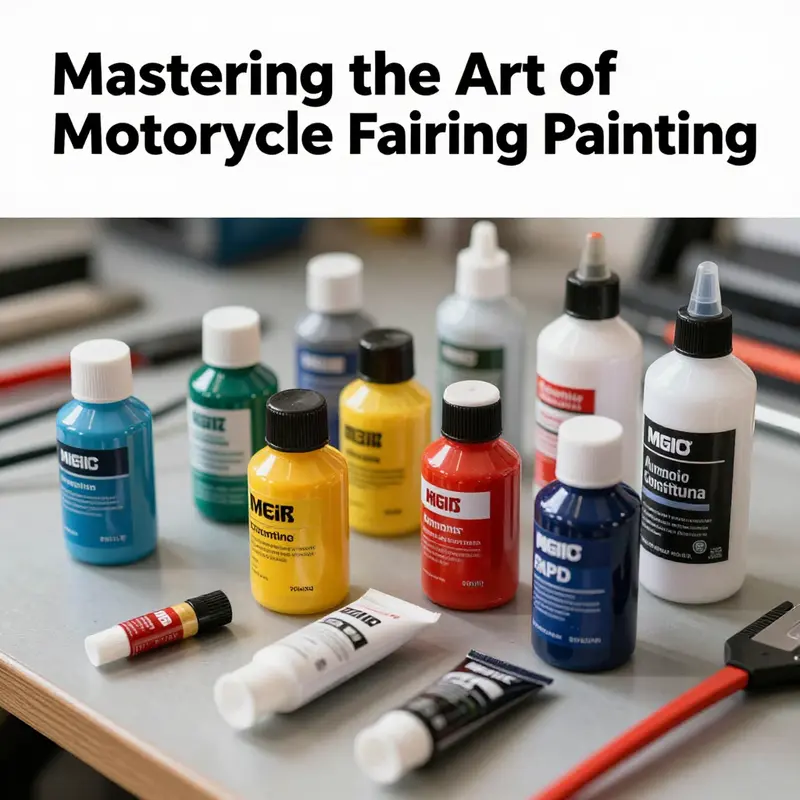 An expert motorcycle painter demonstrates precision in applying coatings to a delicate half fairing.