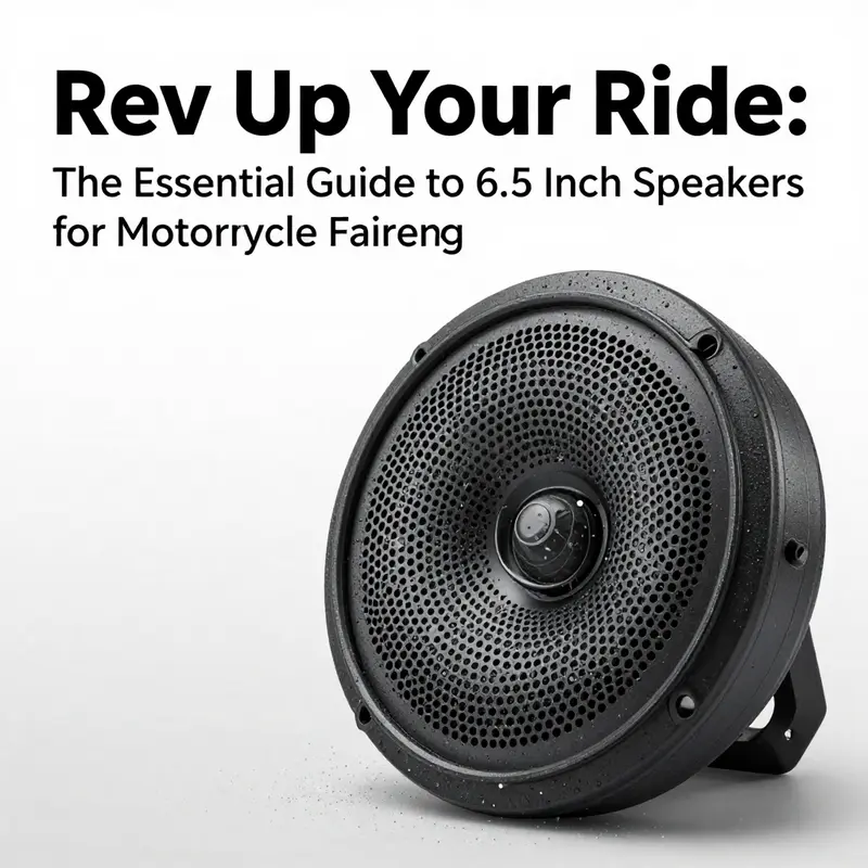 High-performance 6.5 inch motorcycle speaker designed for optimal audio output.