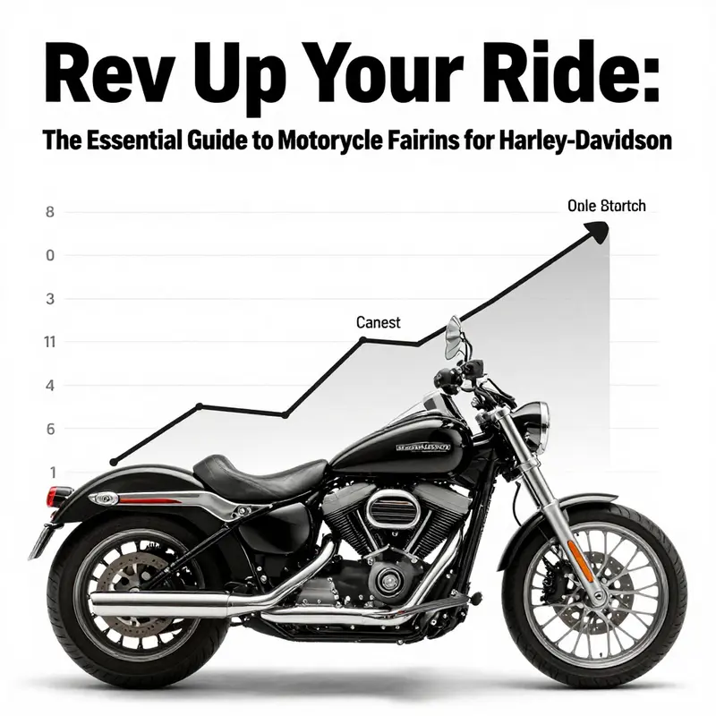 Different types of motorcycle fairings for Harley-Davidson, including sporty and touring styles.