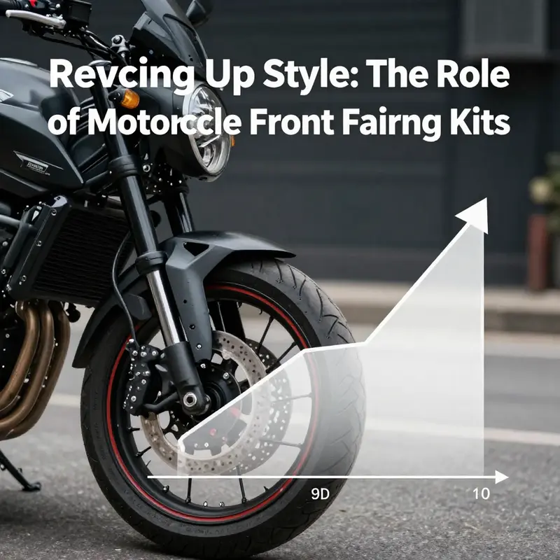 A motorcycle highlighting the aesthetic and aerodynamic benefits of a front fairing kit.