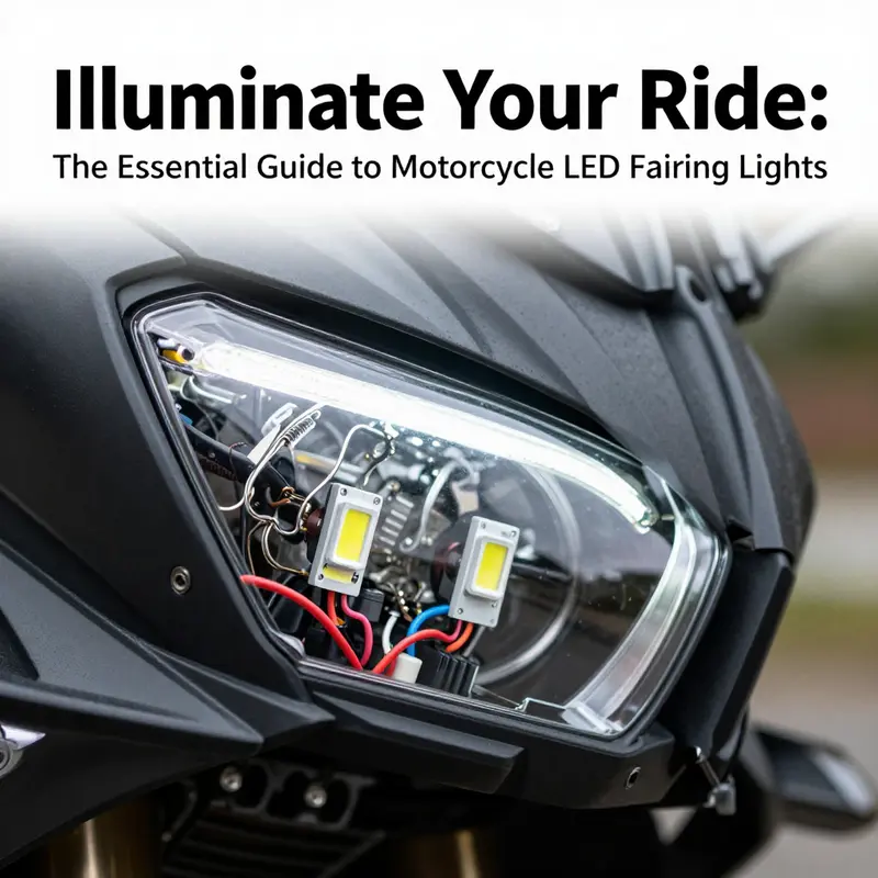 LED fairing lights significantly improve visibility and road presence for motorcycles, especially in low-light conditions.