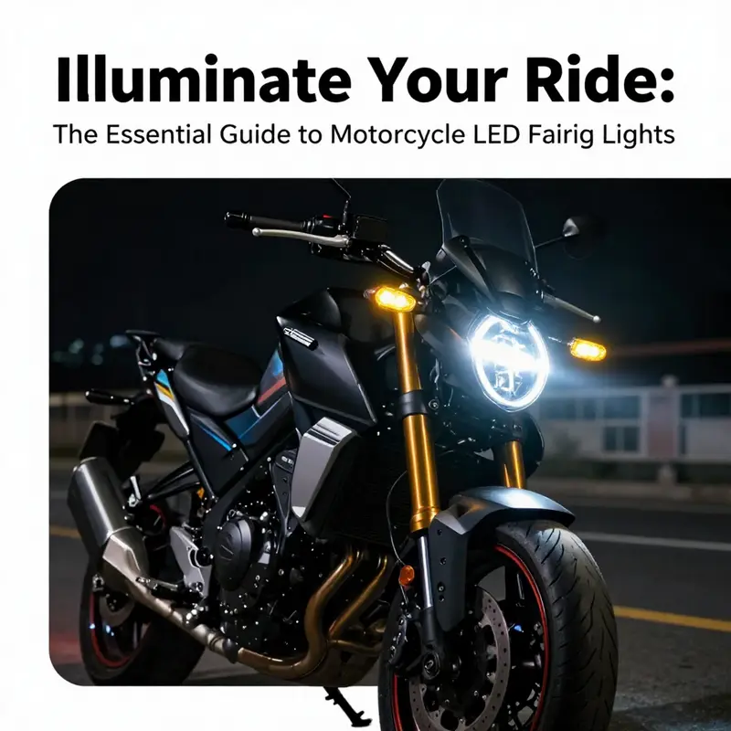 LED fairing lights significantly improve visibility and road presence for motorcycles, especially in low-light conditions.