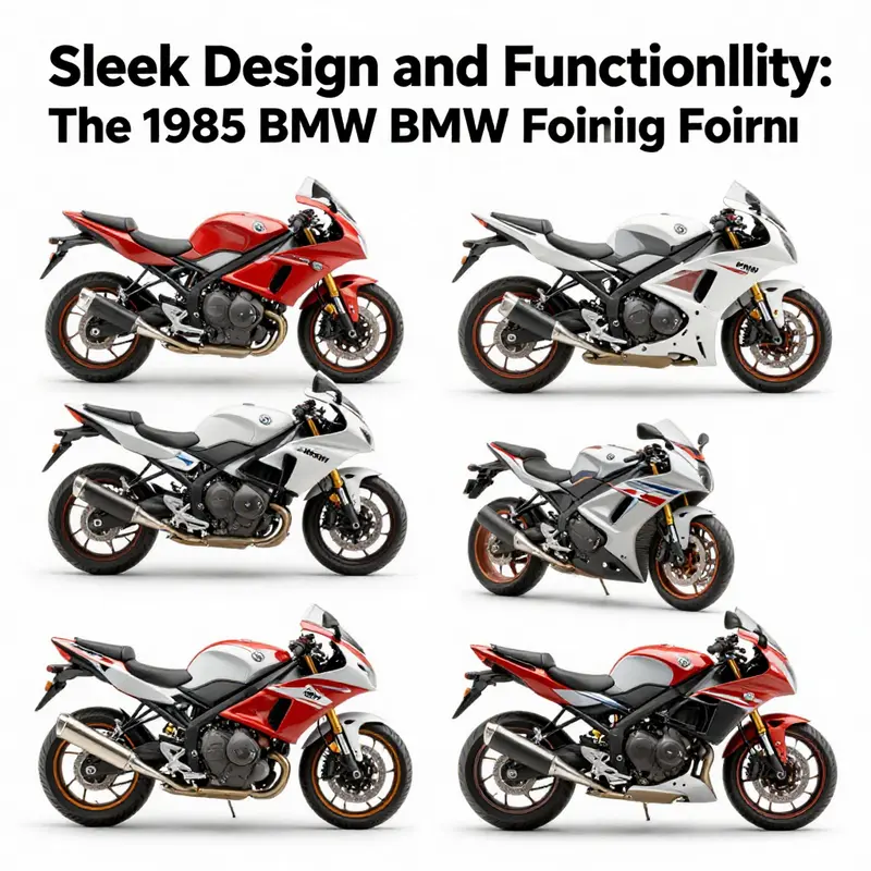The aerodynamic design of the 1985 BMW K100 enhances performance and reduces wind resistance.