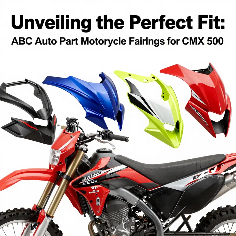 A variety of motorcycle fairings tailored for the Honda CMX 500, emphasizing customization options available.
