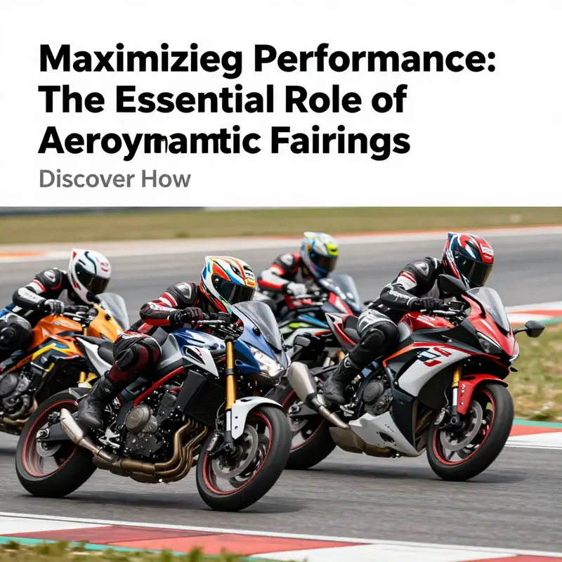 A group of motorcycles with aerodynamic fairings racing on a track, highlighting performance capabilities.