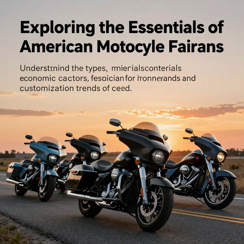 A scenic image of various American motorcycles with premium fairings riding together on an open road.