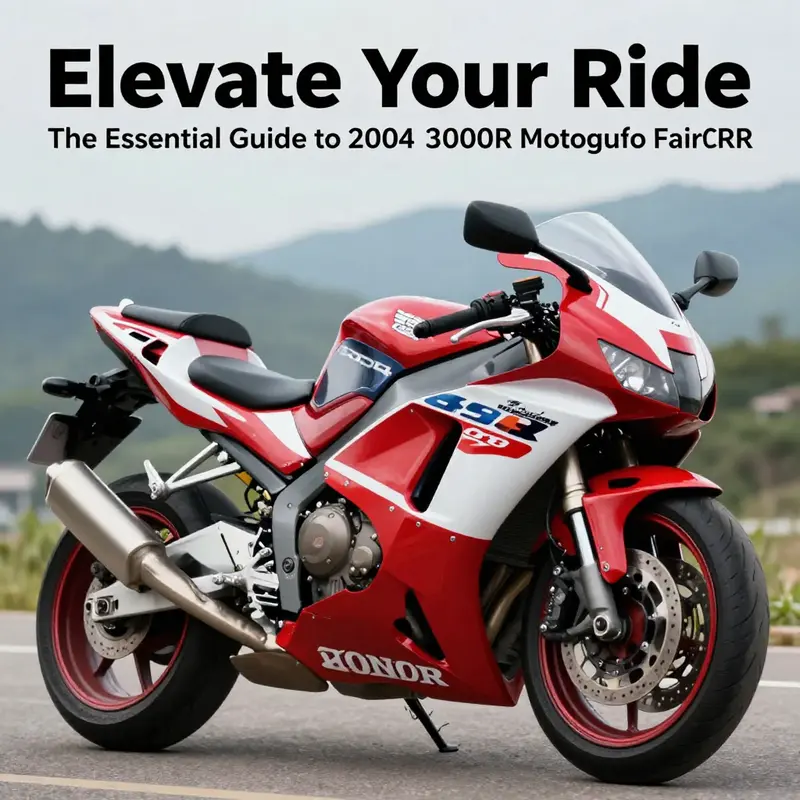 Image of a 2004 Honda CBR1000RR with beautifully crafted fairings.