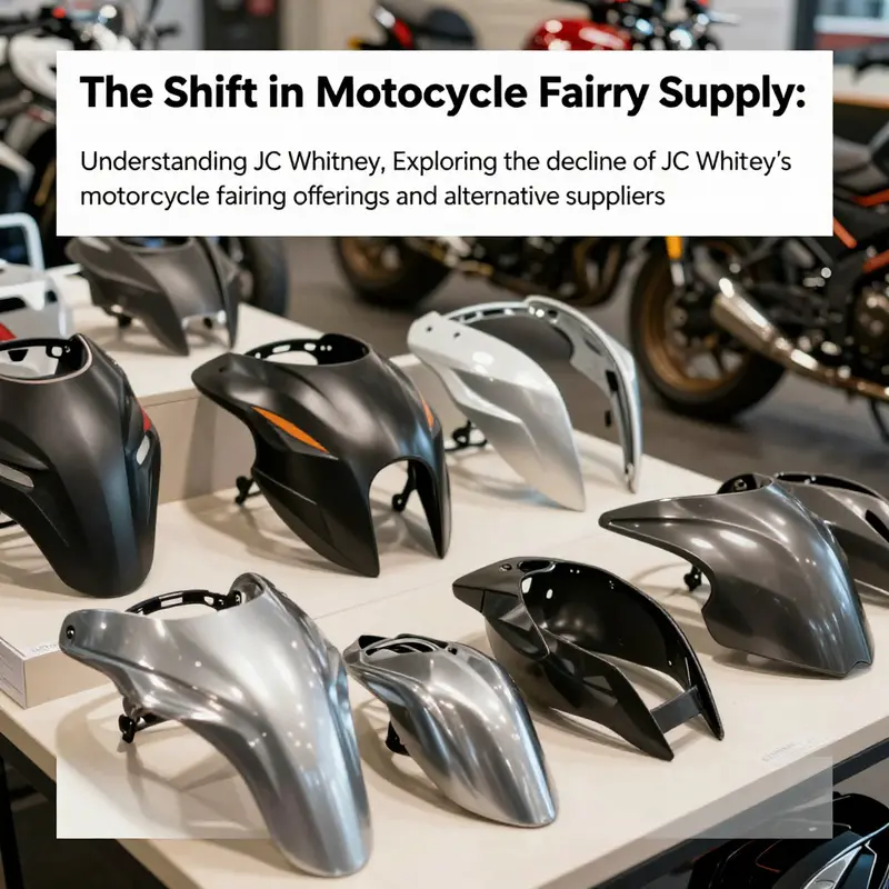 A well-lit showroom featuring a diverse selection of motorcycle fairings that contribute to the article's theme.