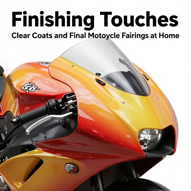 Essential preparation steps for painting motorcycle fairings at home, including cleaning and sanding.
