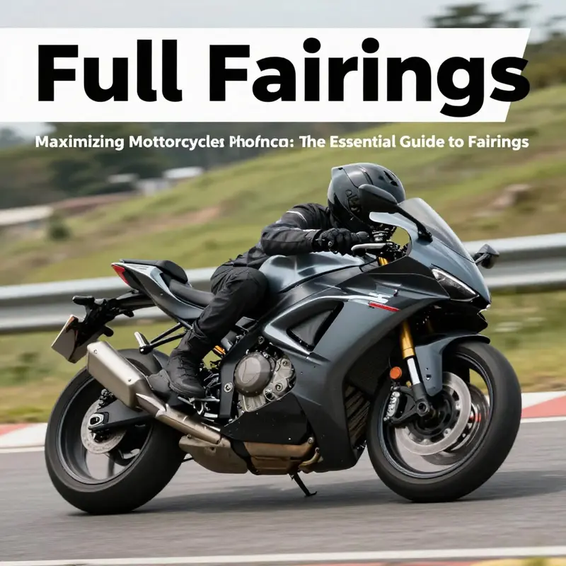 A high-performance motorcycle equipped with full fairings, highlighting aerodynamic benefits and weather protection.