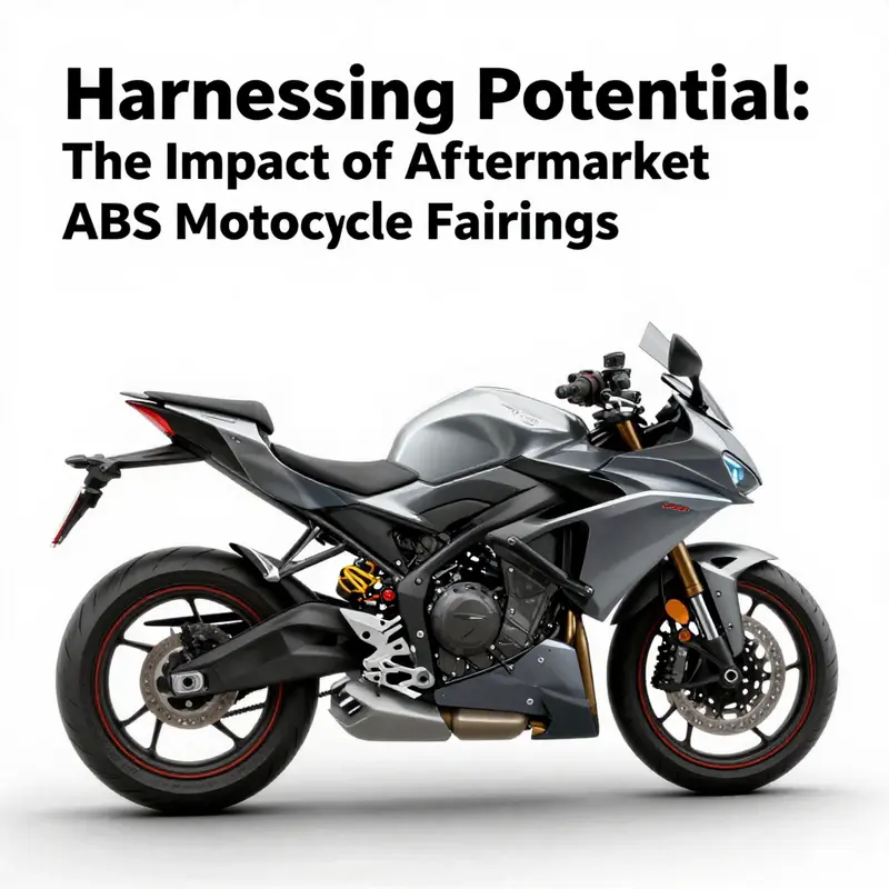 Custom-painted ABS motorcycle fairings designed for enhanced aerodynamics.