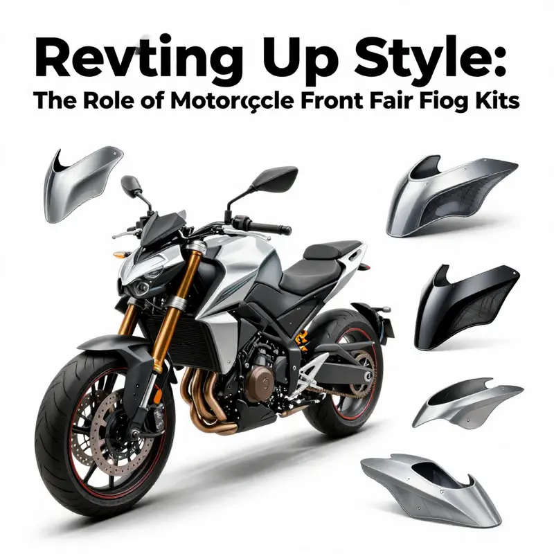 A motorcycle highlighting the aesthetic and aerodynamic benefits of a front fairing kit.