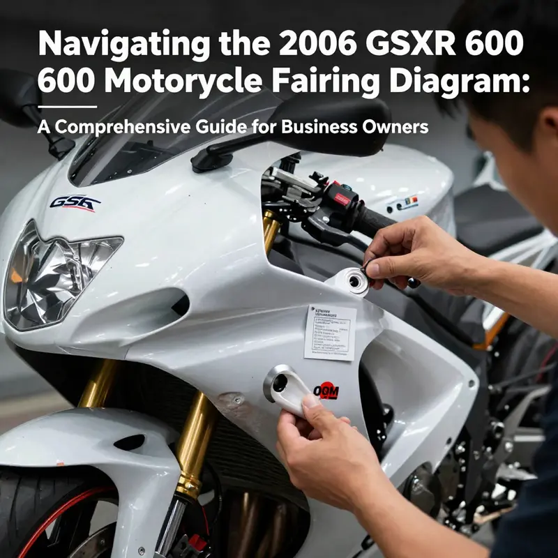 Structural components of the 2006 GSXR 600 motorcycle fairing system.