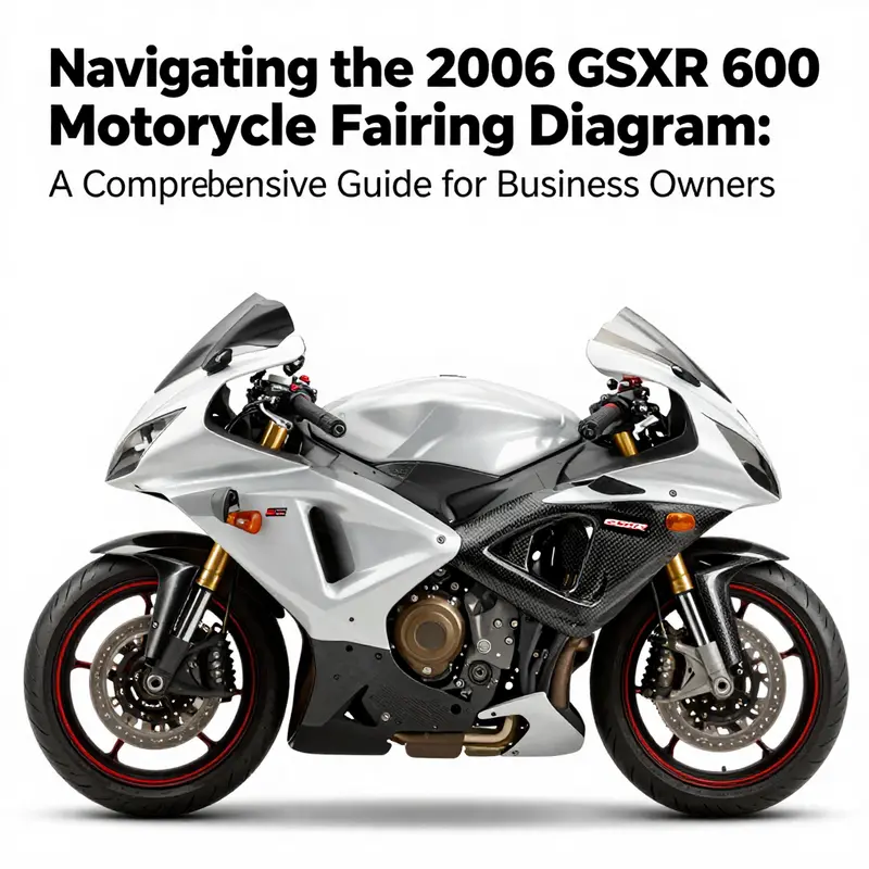 Structural components of the 2006 GSXR 600 motorcycle fairing system.