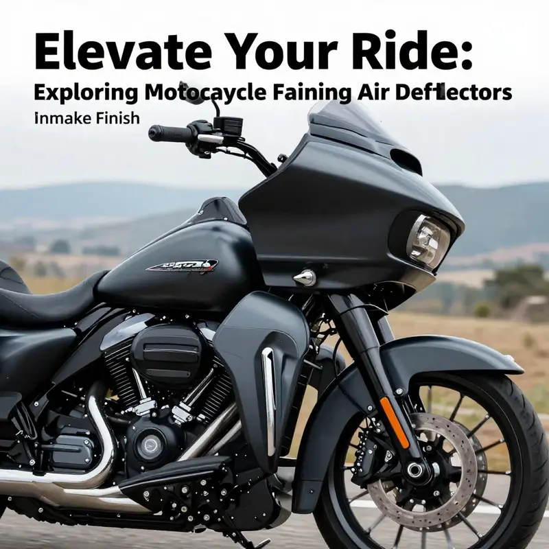 Premium adjustable air deflectors enhance the aesthetics and functionality of Harley-Davidson motorcycles.