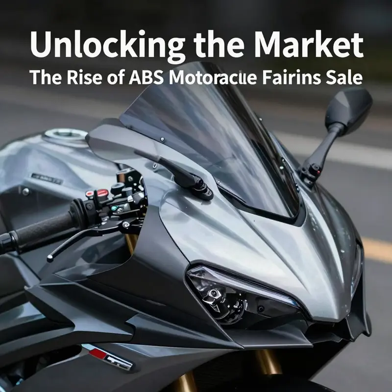 A lively marketplace representing current trends in ABS motorcycle fairings sales.