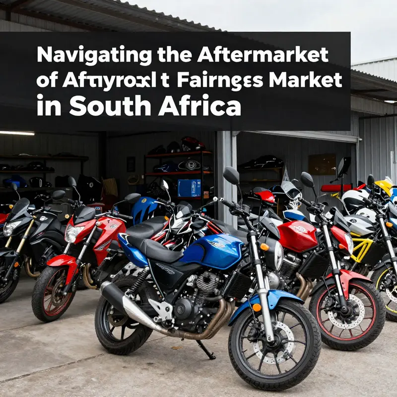 Motorcycles ready for aftermarket fairings installation, highlighting the import dynamics of the market.