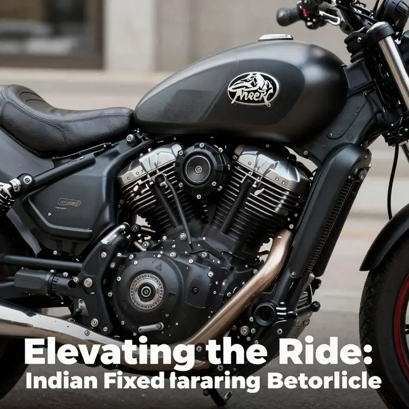 Indian motorcycle with fixed fairing, exemplifying modern design fused with classic elegance.