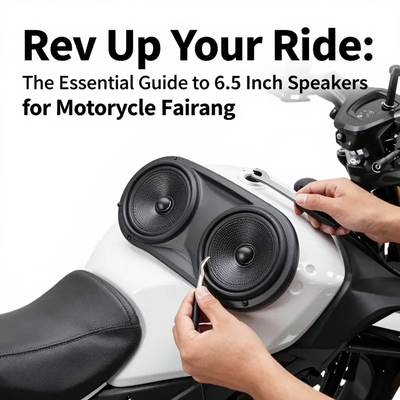 High-performance 6.5 inch motorcycle speaker designed for optimal audio output.