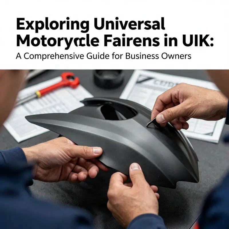 Different types of universal motorcycle fairings available, showcasing diversity for various riding styles.