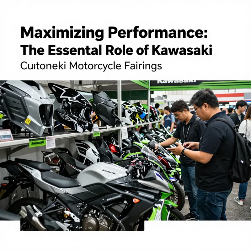 A Kawasaki motorcycle designed for optimized aerodynamics with stunning fairings.