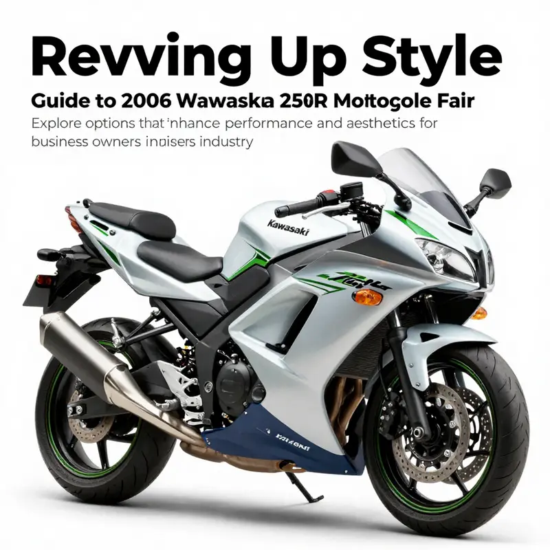 Close-up of the 2006 Kawasaki Ninja 250R highlighting its fairing and aerodynamic structure.