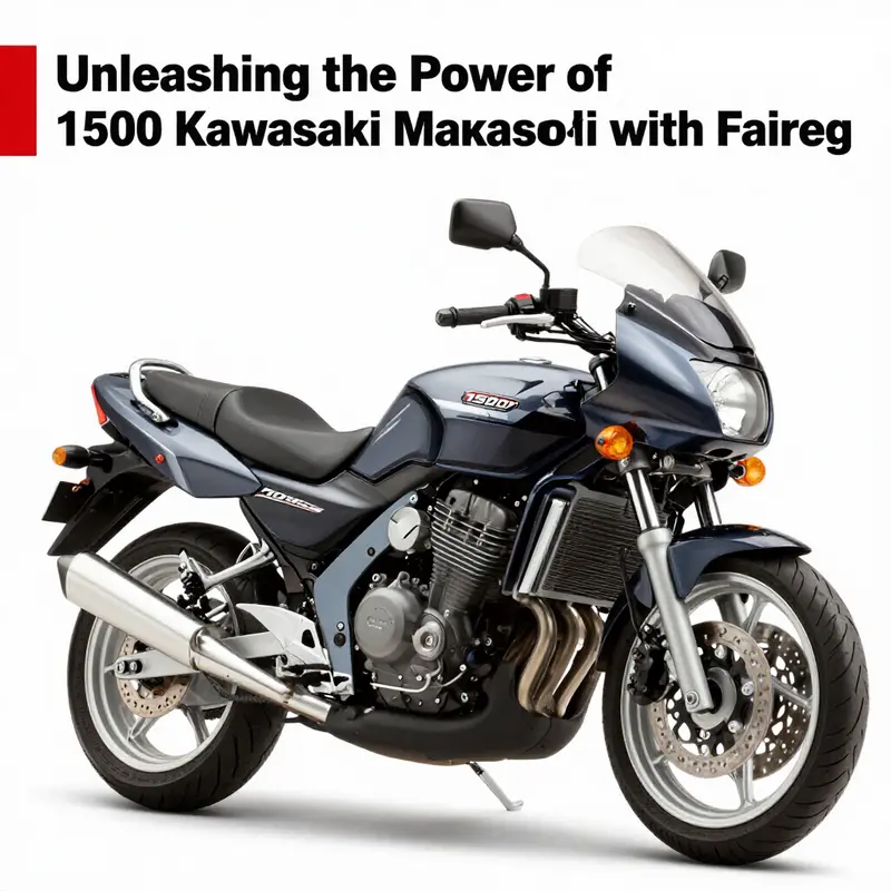 The 1997 Kawasaki Vulcan 1500 Classic with an aftermarket fairing, illustrating its key features and specifications.
