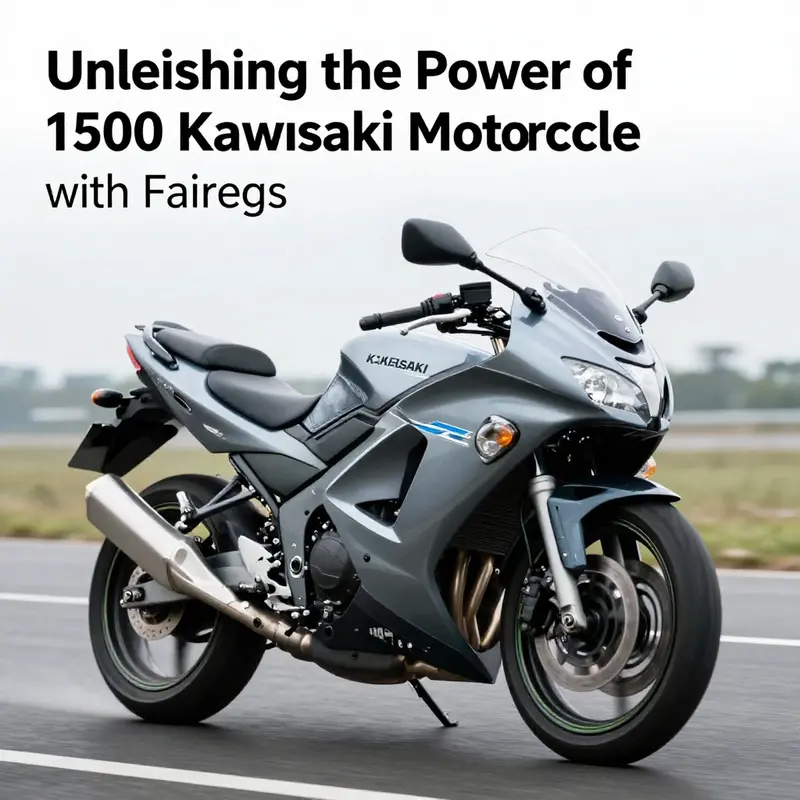 The 1997 Kawasaki Vulcan 1500 Classic with an aftermarket fairing, illustrating its key features and specifications.