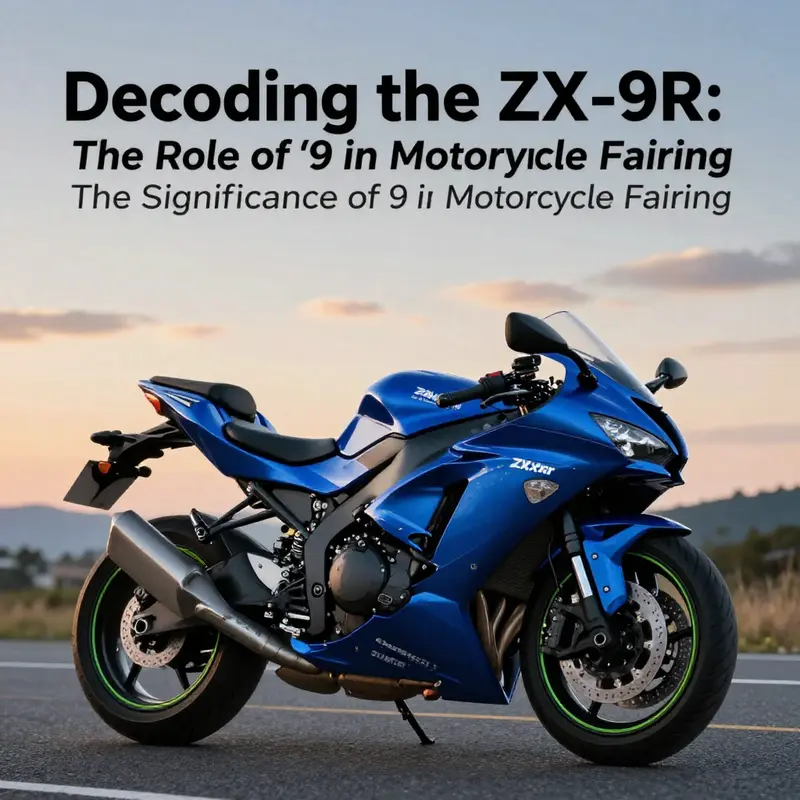 The iconic Kawasaki ZX-9R boasting its aerodynamic fairings.