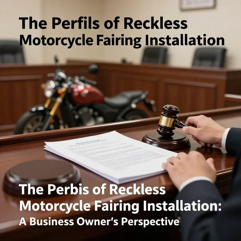 Ensuring safety during motorcycle fairing installation is crucial.