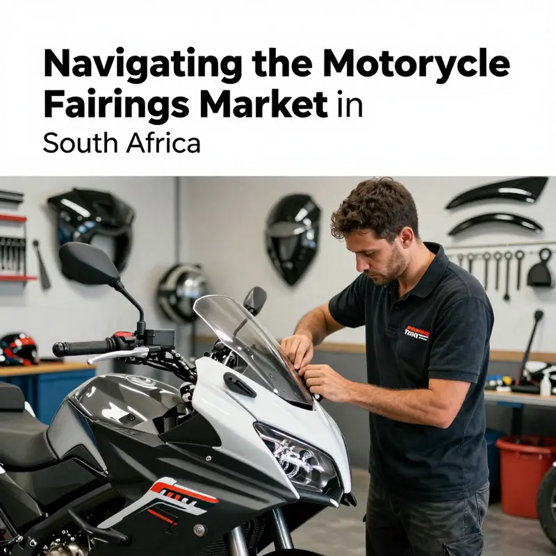 A motorcycle showroom in South Africa filled with various imported fairings, reflecting the market dynamics.