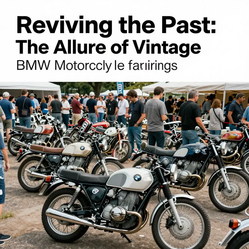 A selection of authentic vintage BMW motorcycle fairings showcasing design intricacies.