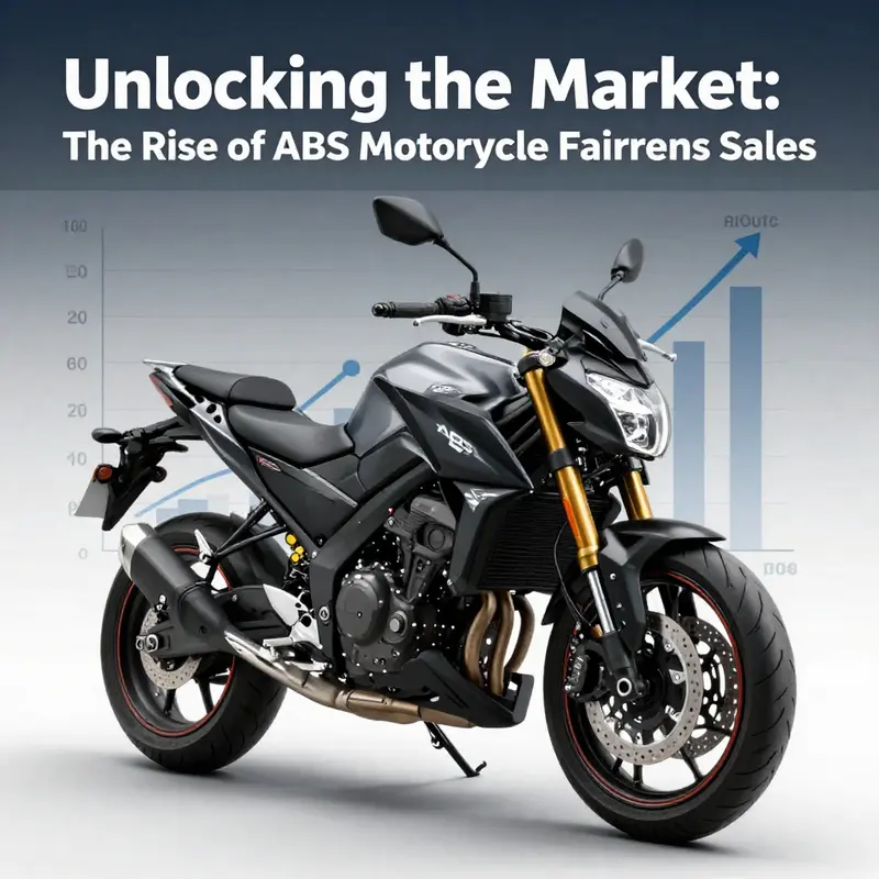 A lively marketplace representing current trends in ABS motorcycle fairings sales.
